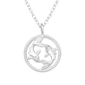 Sterling Silver Pisces Necklace